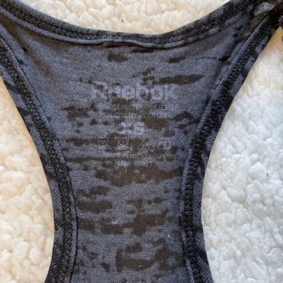 Reebok Heather Black/Gray Tank NWOT - Picture 3 of 4